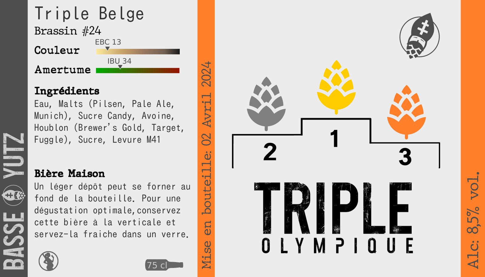 Étiquette Triple